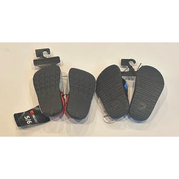 2 Pairs of Shoes Boys Slide Sandals and Flip Flops Size 5-6 And1 & Wonder Nation - Picture 2 of 7